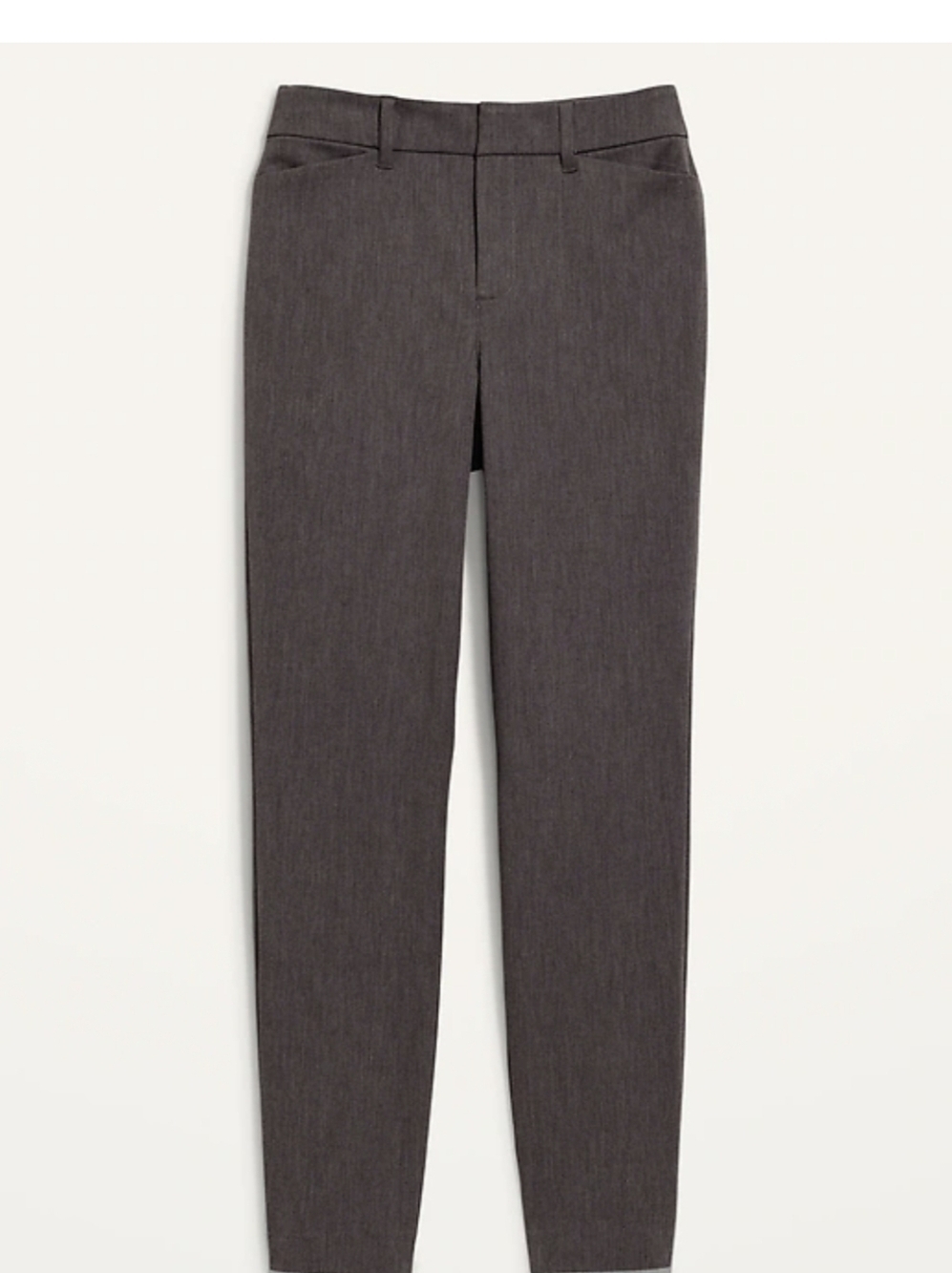 High Waisted Pixie Ankle Pants Gray Retro 60s  Rockabilly Classic Style Size 18